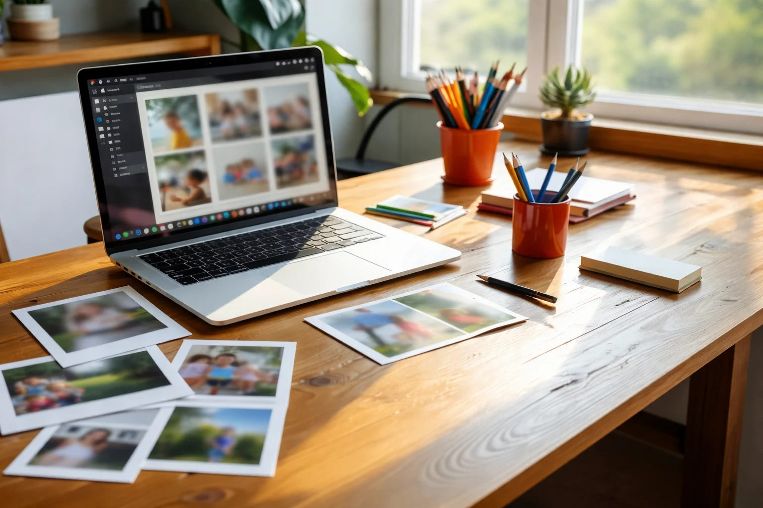 A photo of someone selecting photos